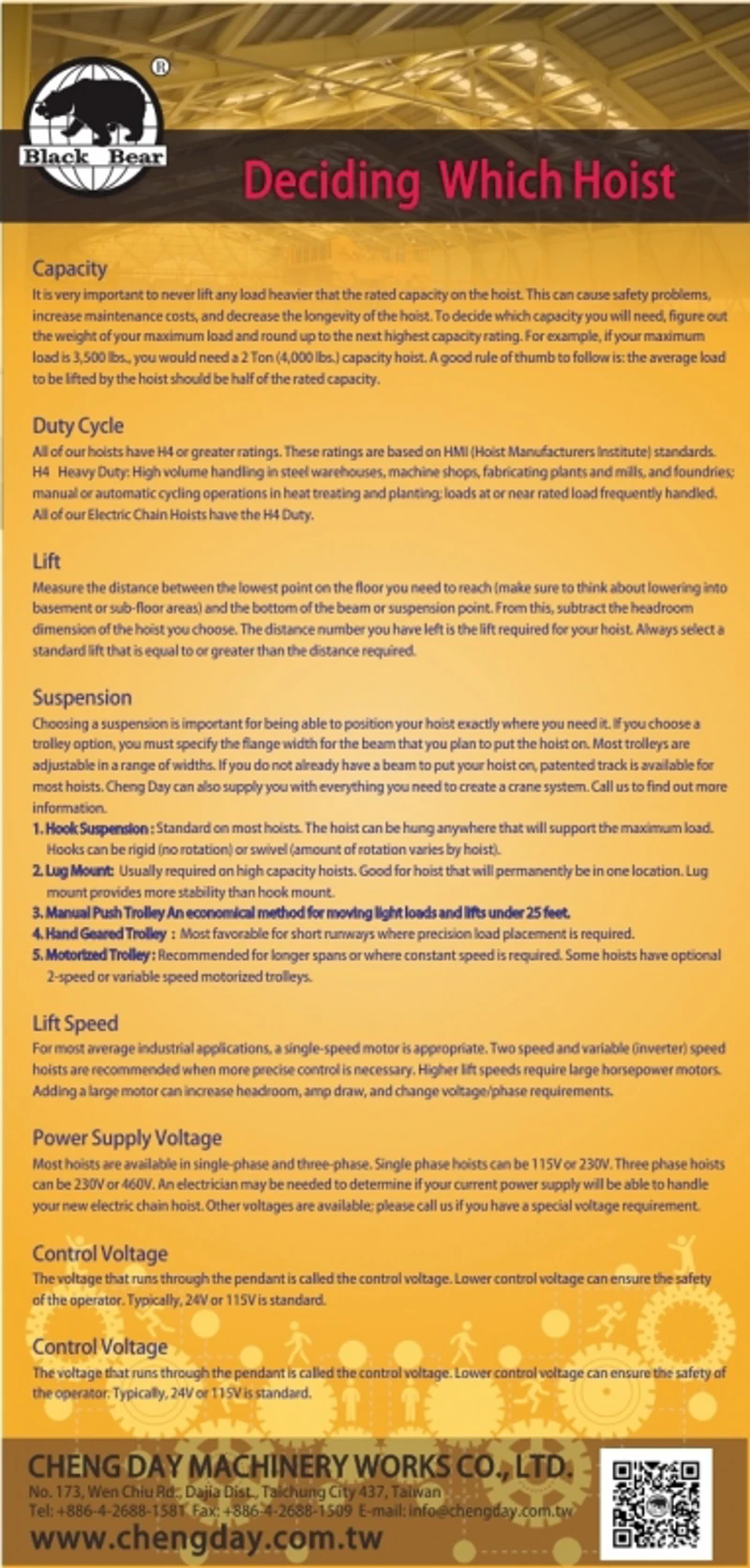EDM-Deciding Which Hoist